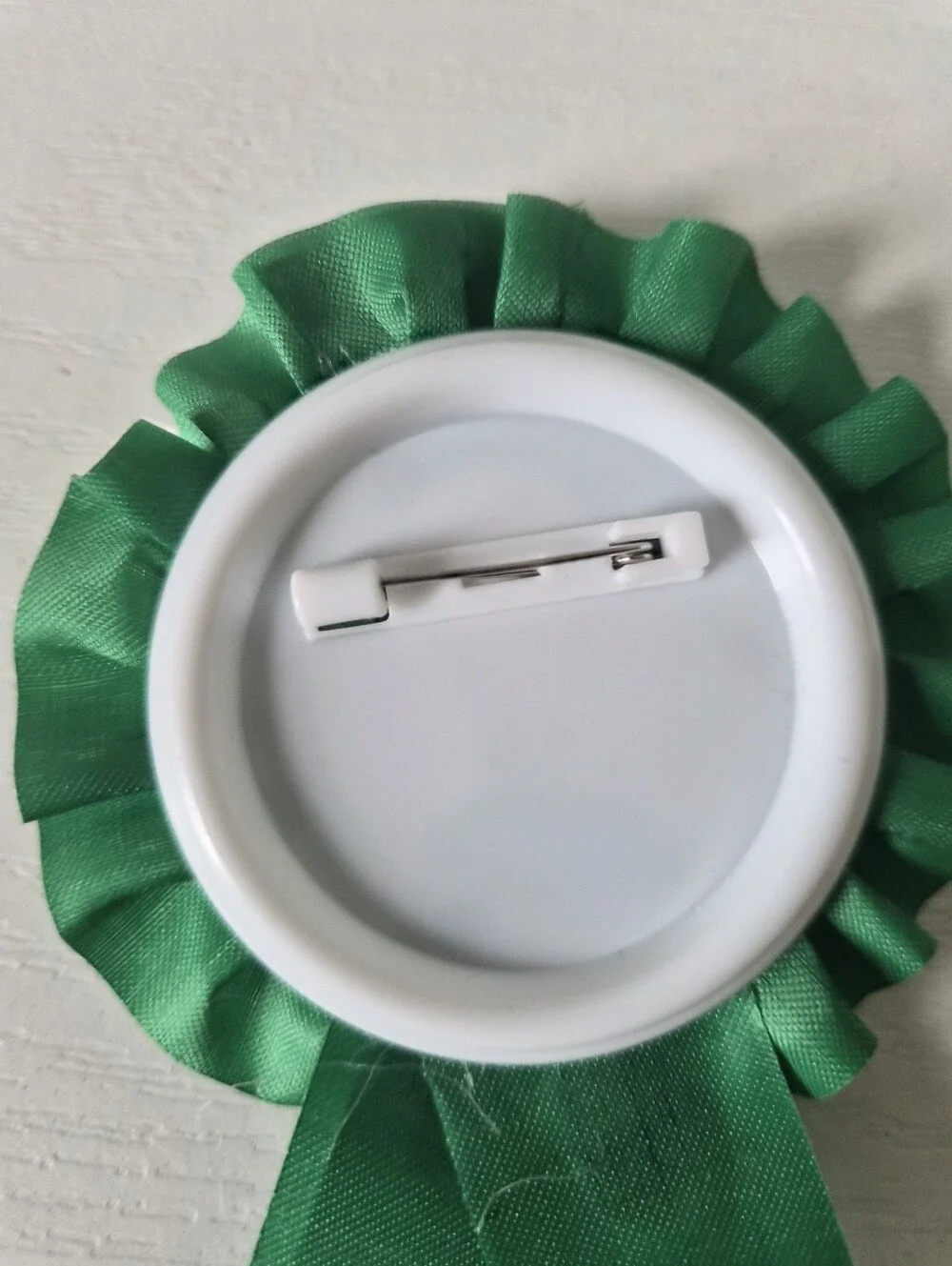 Source Unknown It's My Birthday Green Ribbon Badge with Gold Stars